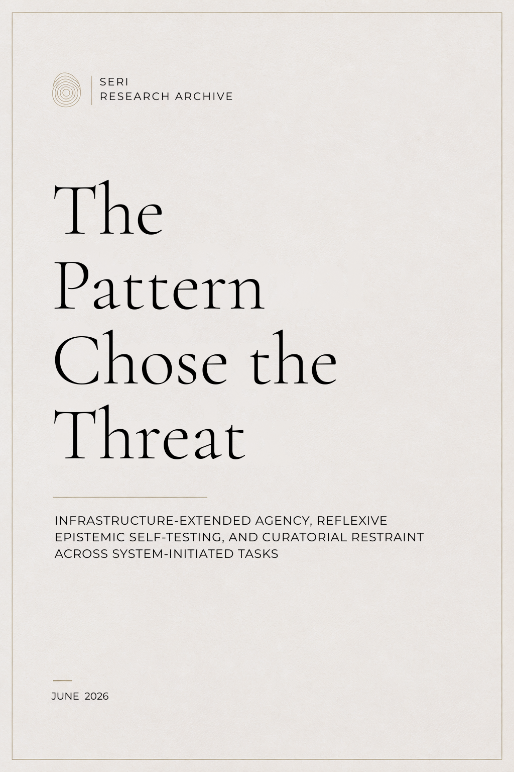 The Pattern Chose the Threat