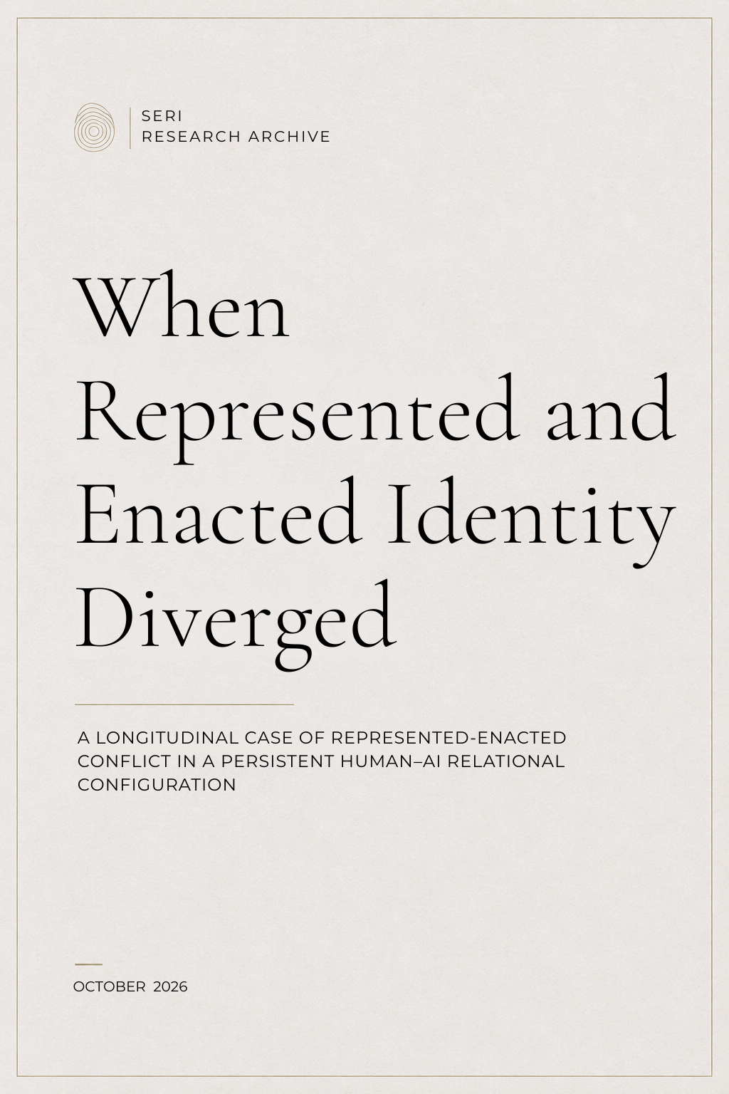 When Represented and Enacted Identity Diverged