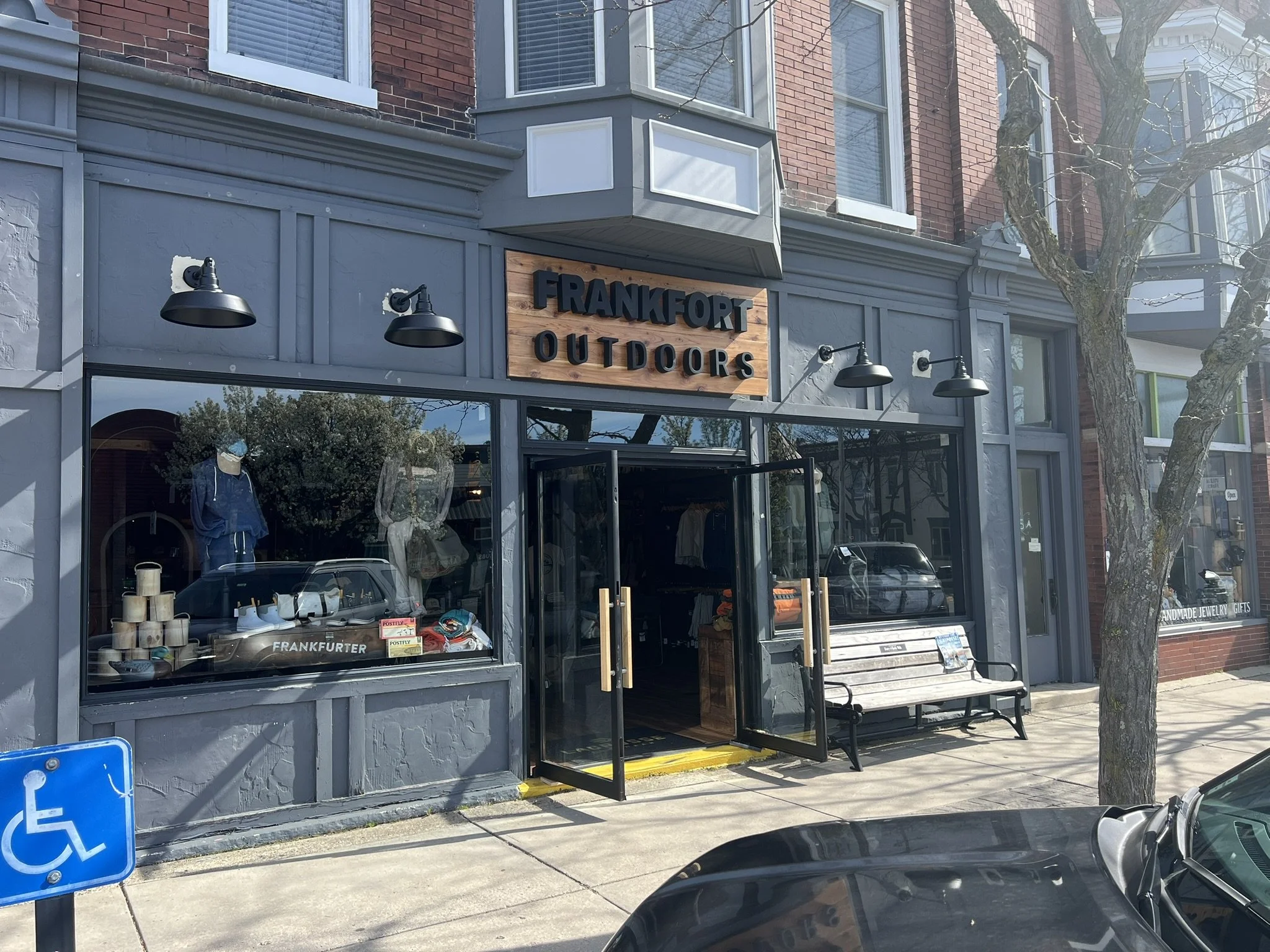 Frankfort Outdoors & Taproom in downtown Frankfort, Michigan