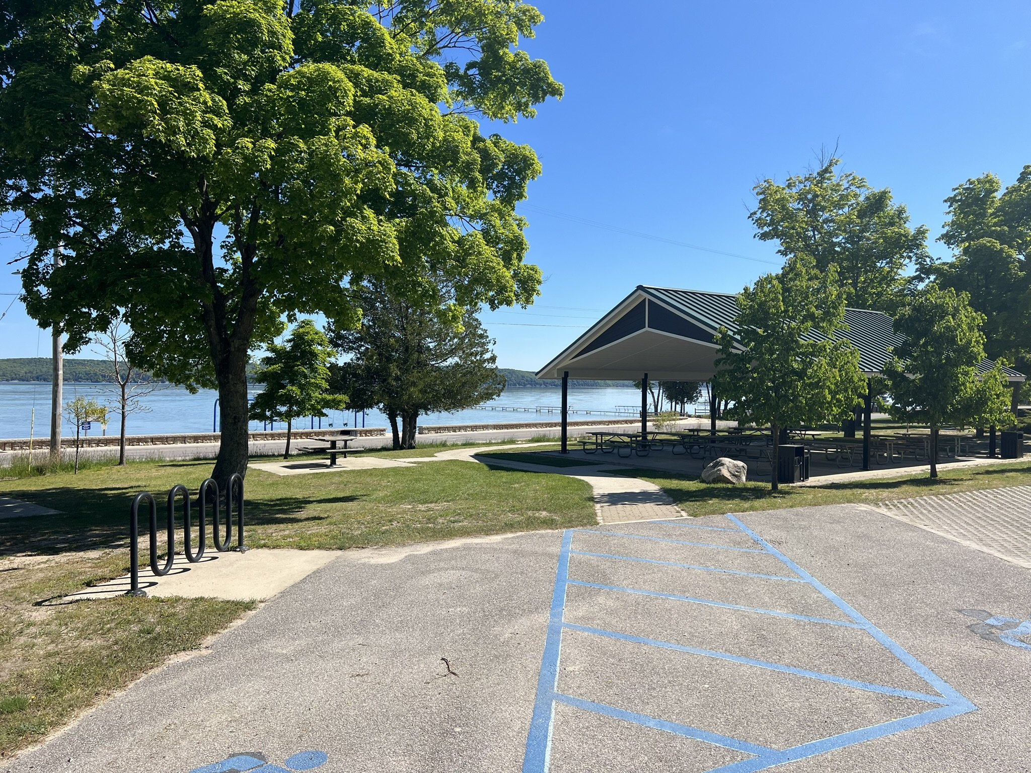 Bellows Park on Crystal Lake near downtown Frankfort