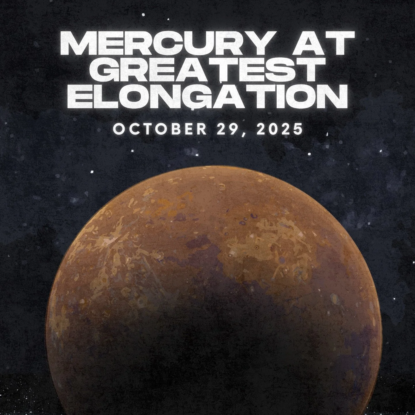 Look to the sky! Tonight, Mercury reaches its greatest elongation east, making it the perfect time to spot as it stretches to its furthest point from the Sun.🪐
#Mercury #GreatestElongation #Stargazing #Astronomy