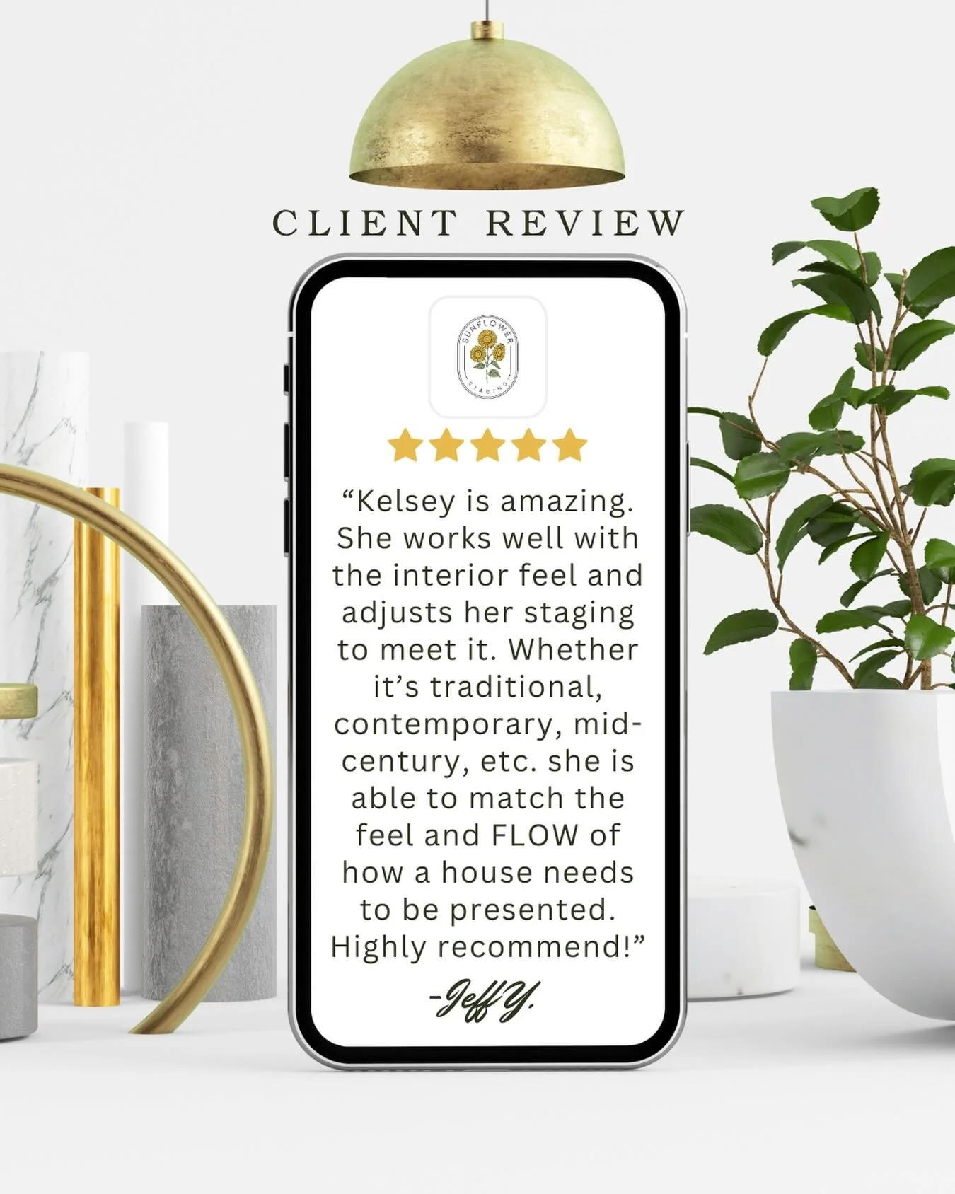 So grateful for kind clients and the trust they place in Sunflower Staging 🌻

Creating spaces that feel cohesive, inviting, and true to the style of each home is always the goal. Reviews like this mean the world to me! 💛🏡
