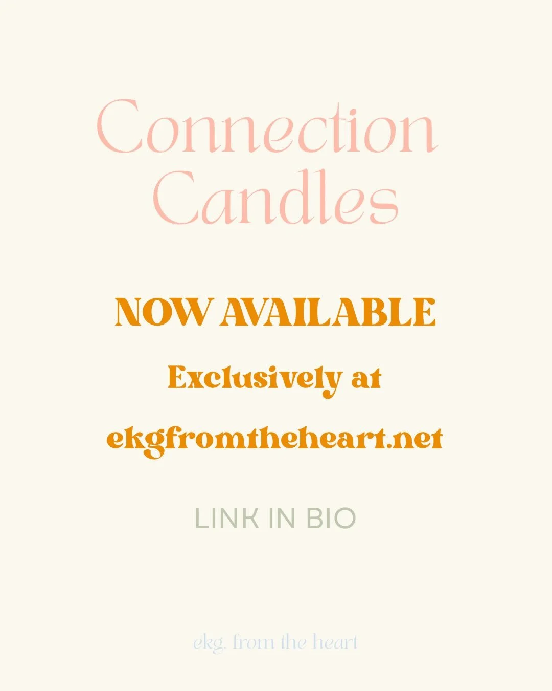 Connection Candle Annual Sets available now 🫶