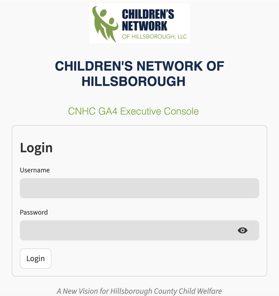 Image of the executive dashboard Home Screen.
