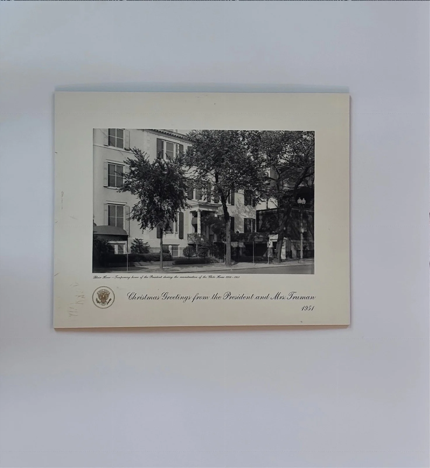 Truman 1952 card print of Blair house 6500.jpg