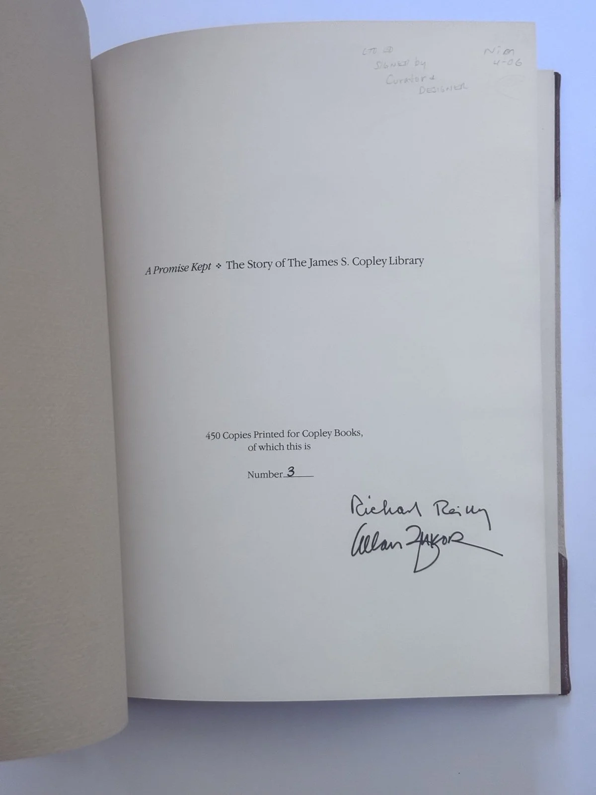 Copley Promise kept  limitation page  6326.jpg