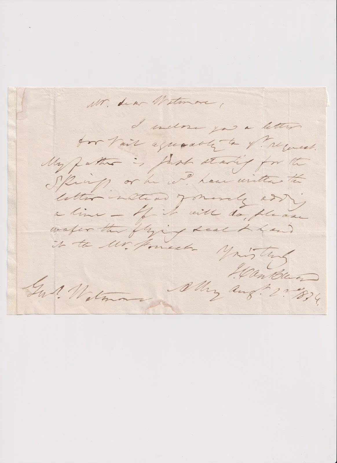 Van Buren frank letter side with John 6437.jpg