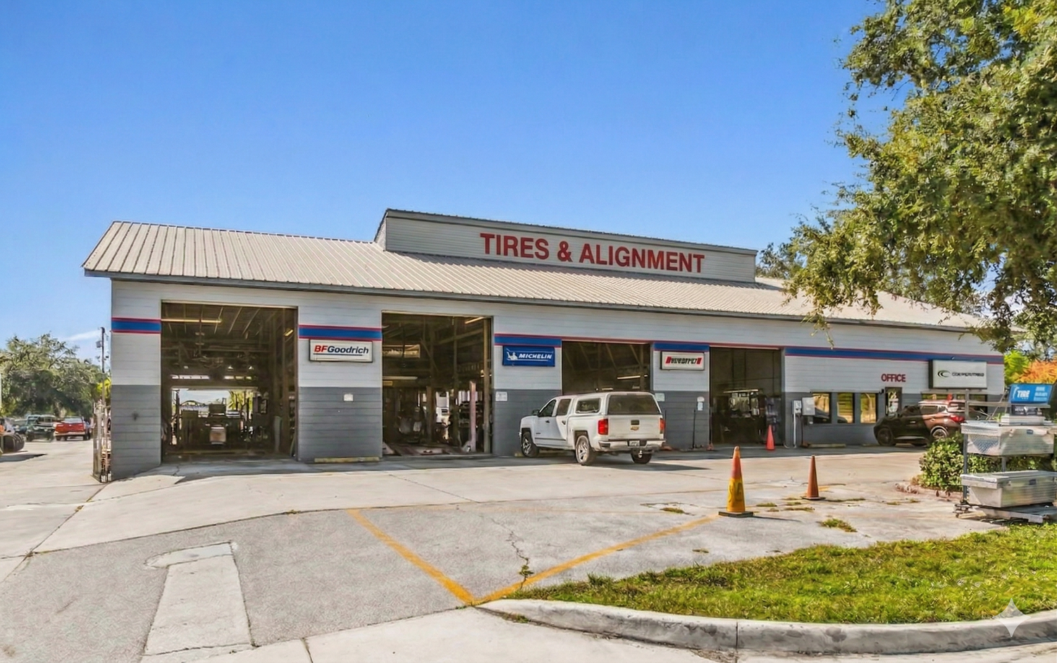 Independent tire and alignment shop