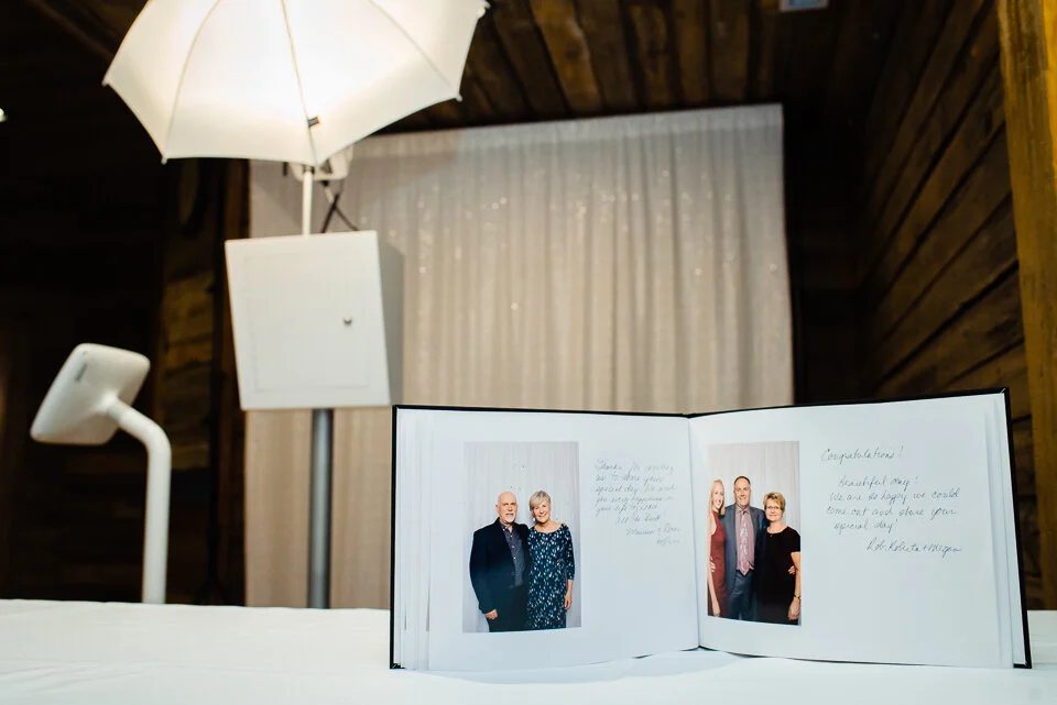 Canmore wedding photo booth guestbook