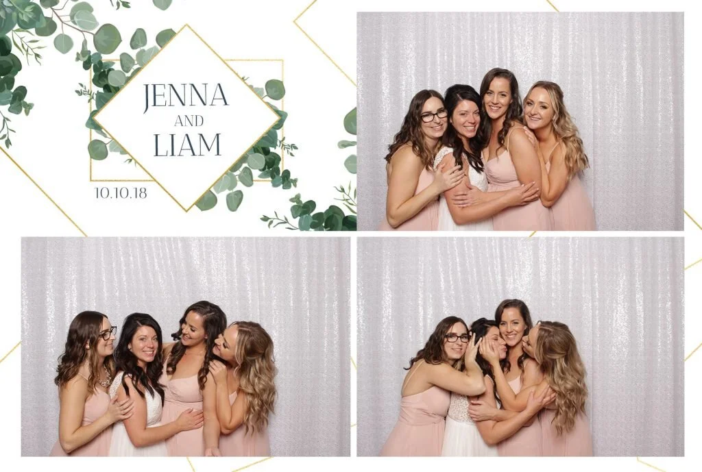photo booth custom graphic greenery