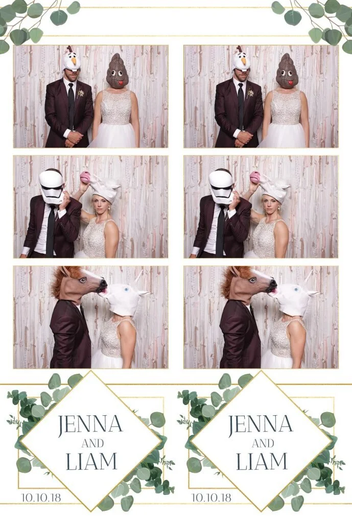 calgary wedding photo booth photo strip
