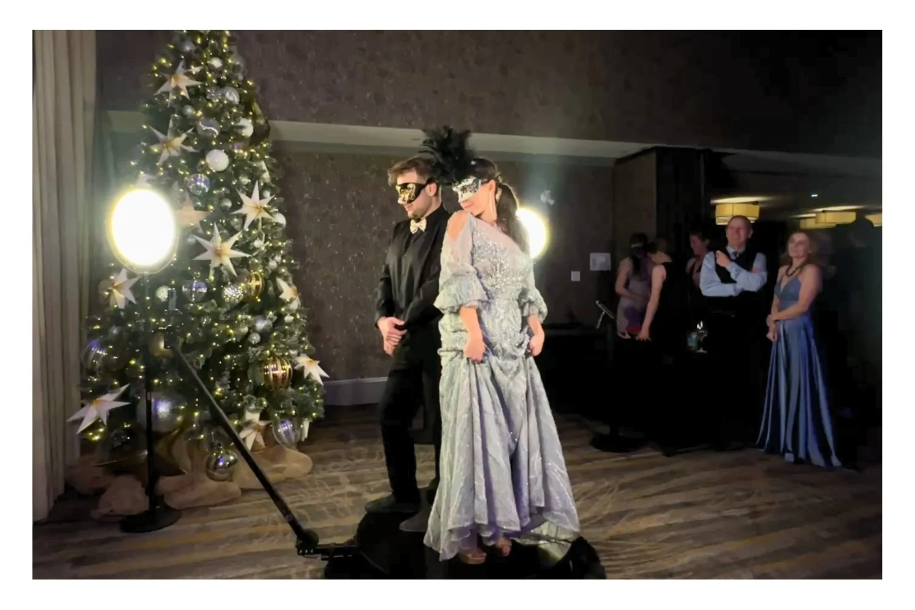 How a 360 Video Booth Captured Every Detail of a Masquerade Gala at The Pomeroy Kananaskis Mountain Lodge