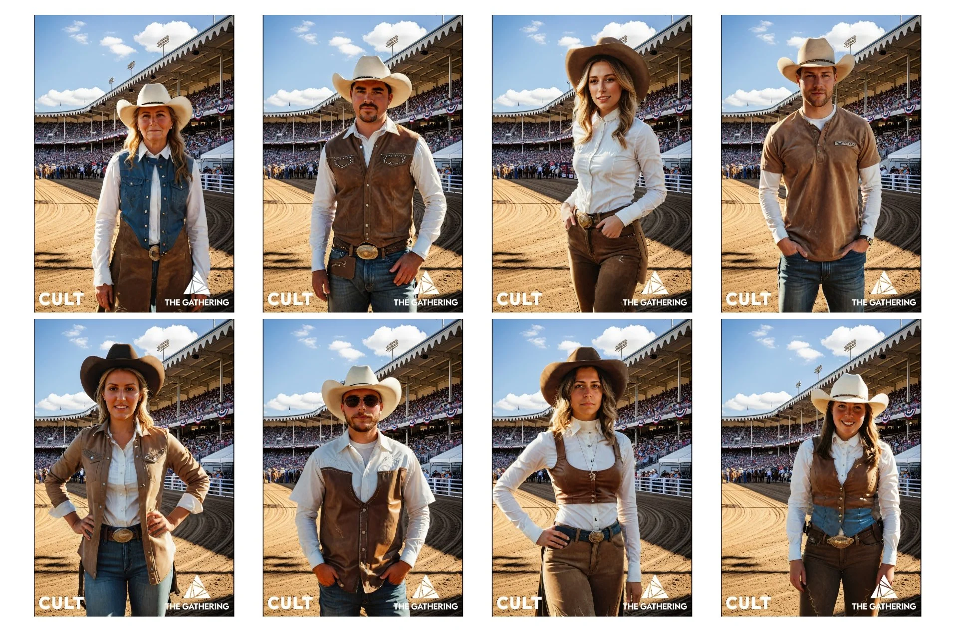 AI generated images for a Calgary Stampede photo booth activation