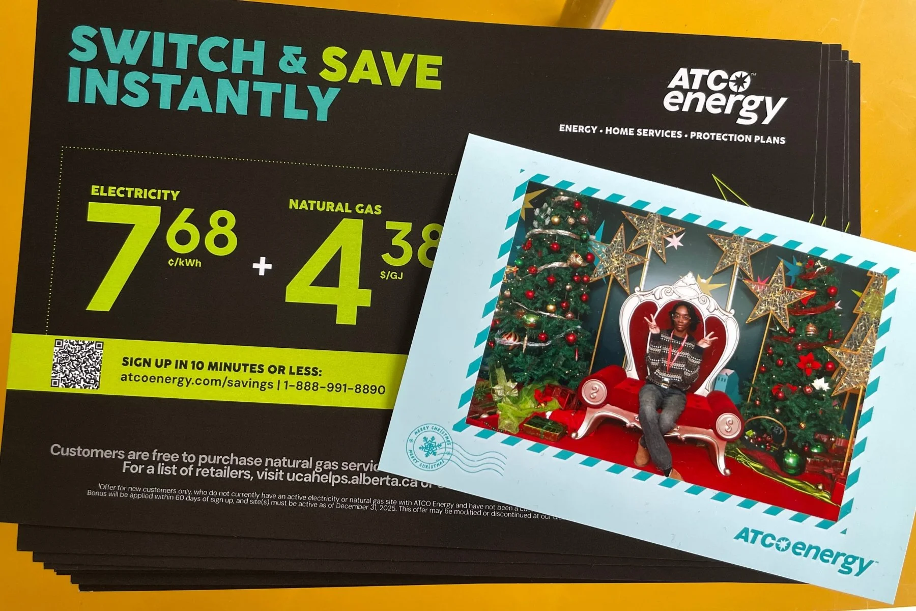 Brand Awareness and Donations for Family photos with Santa