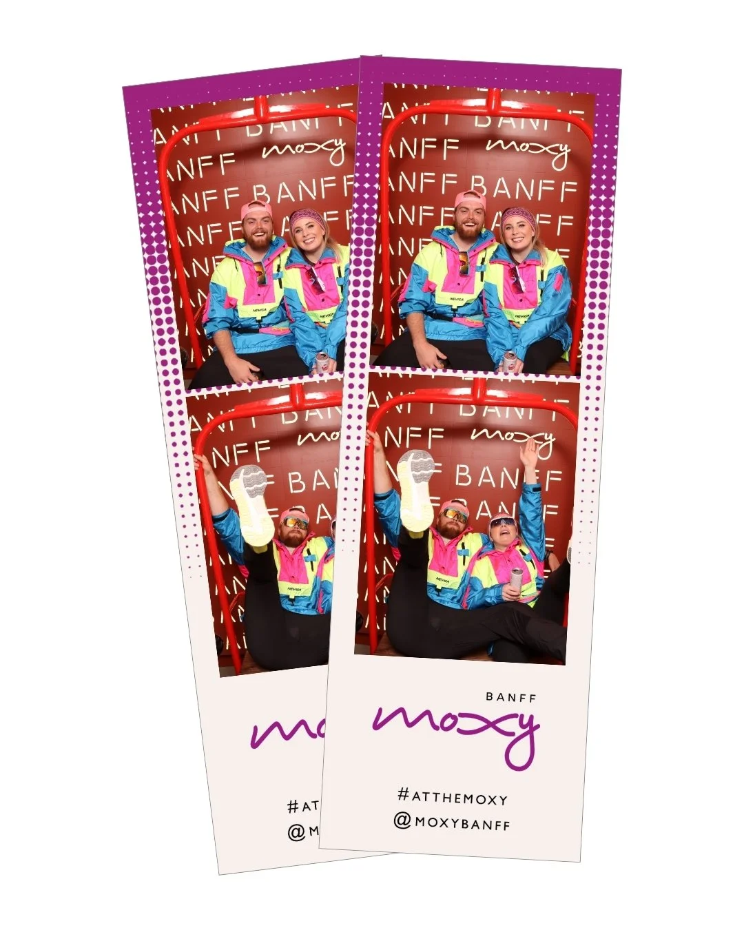 Branded photo strips for a Banff Hotel Grand Opening