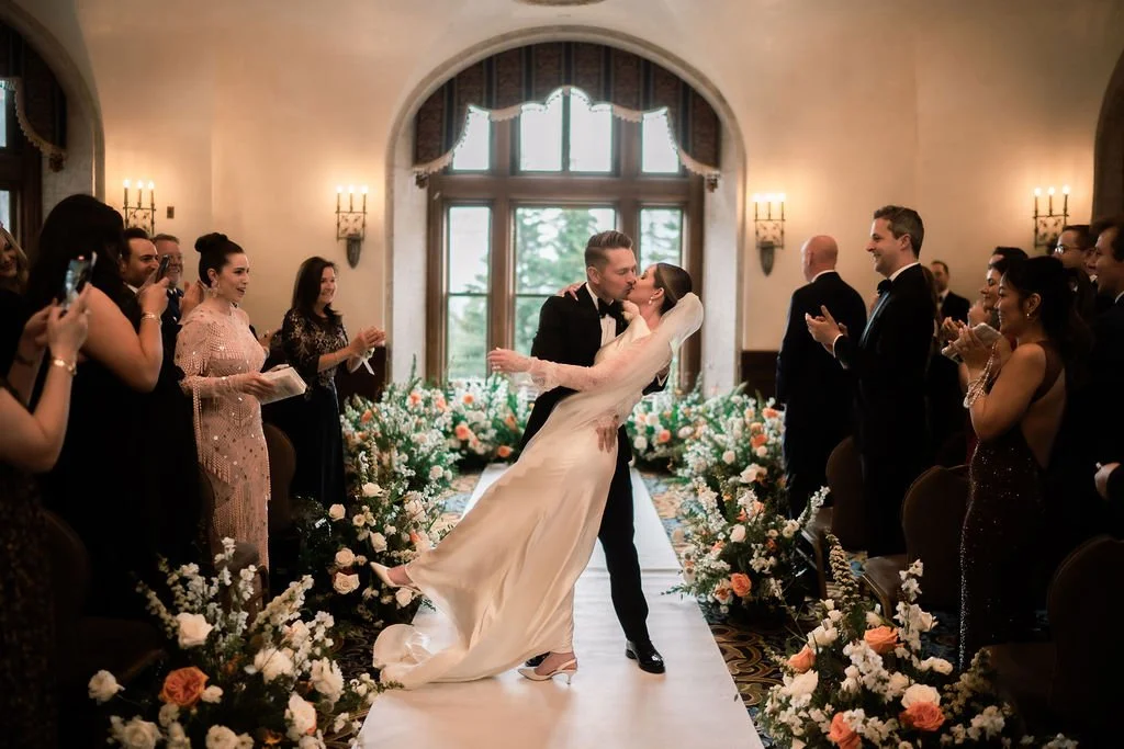 wedding ceremony at the fairmont banff springs hotel