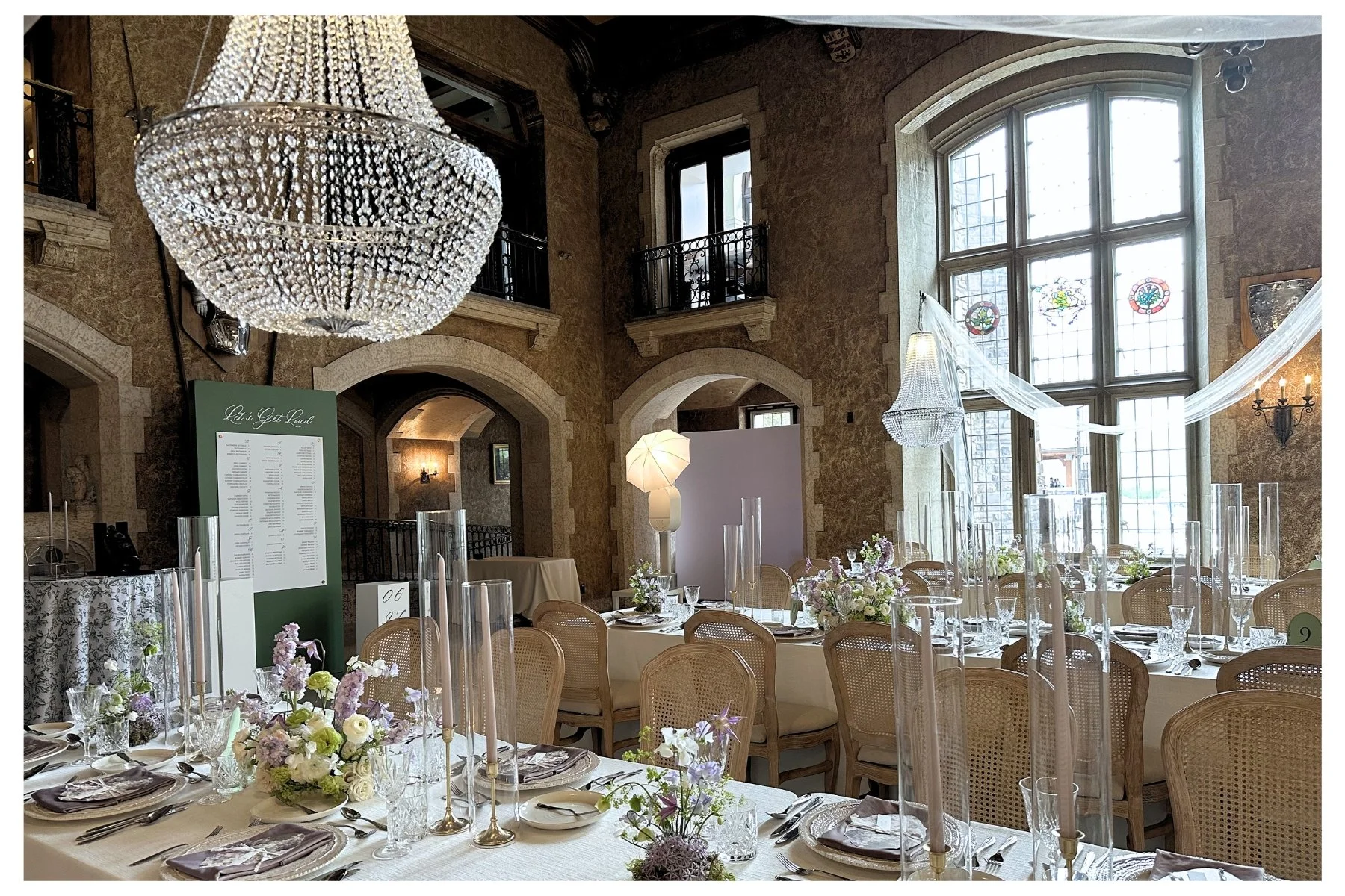 photo booth setup in Mt. Stephen Hall at the Fairmont Banff Springs Hotel
