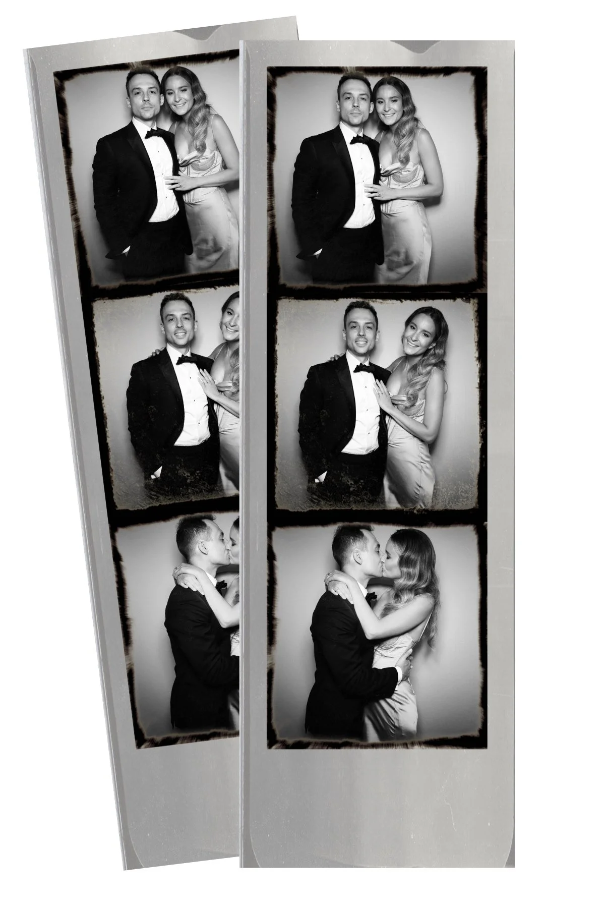 photo strips of a vintage photo booth