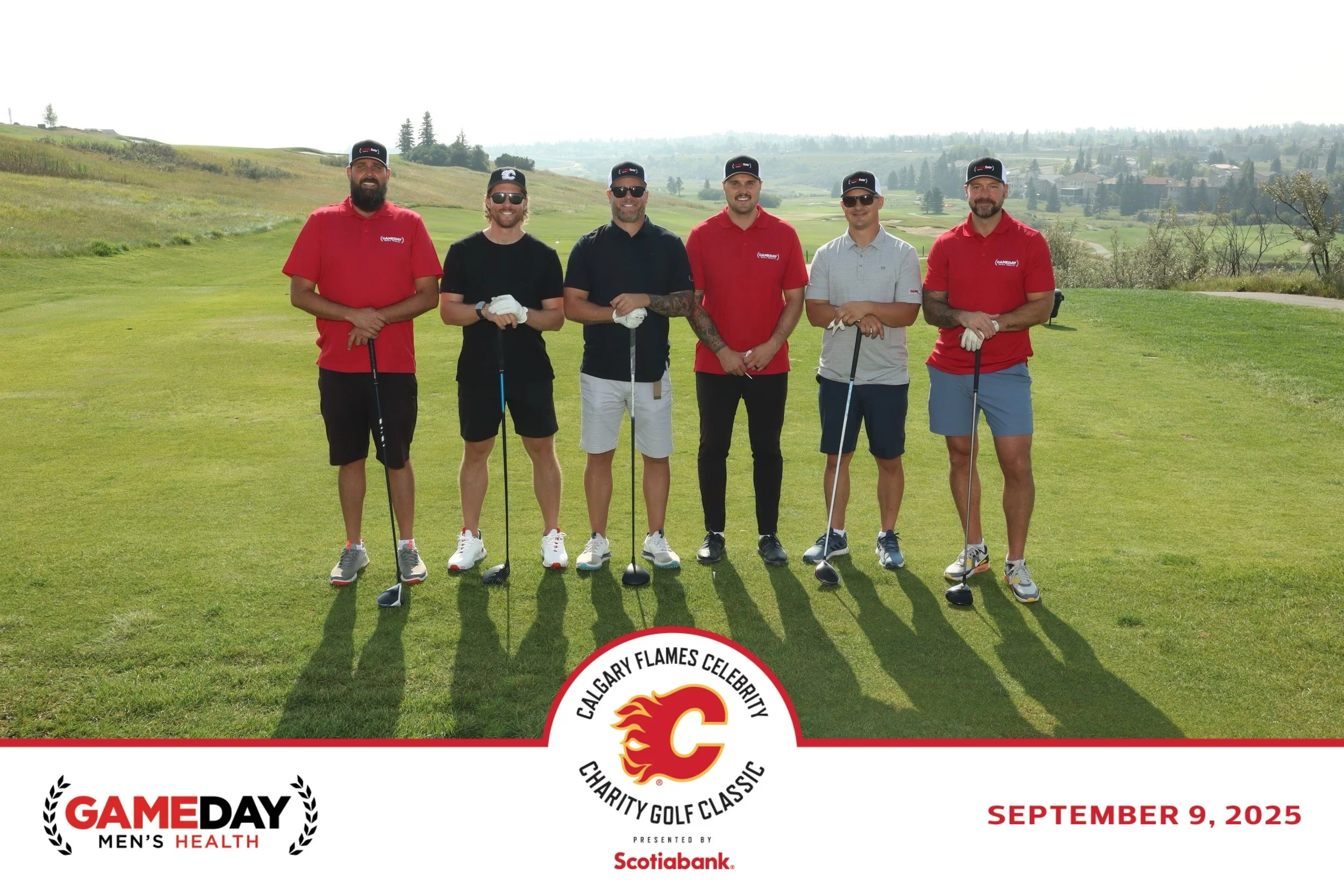 celebrity photo-op with the calgary flames, print photo booth activation