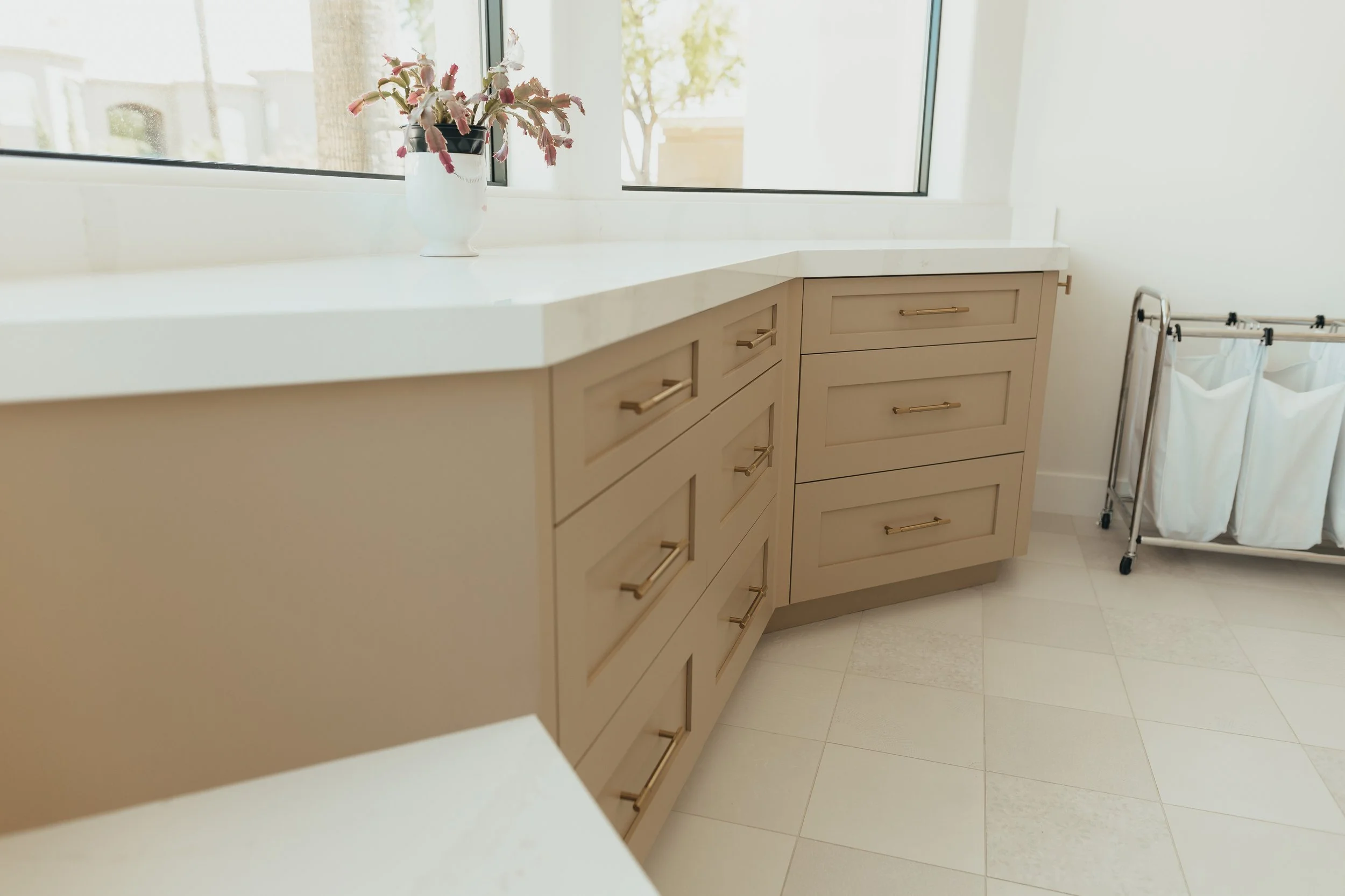 Laundry room cabinets in Scottsdale with custom color