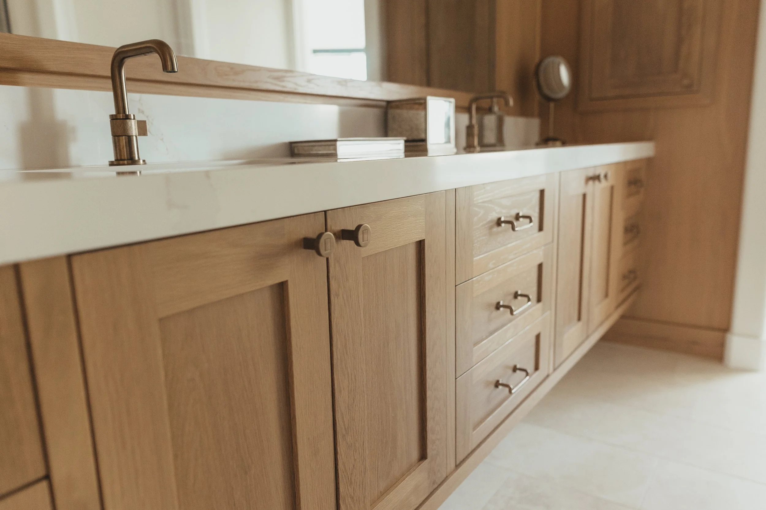 White oak bathroom remodel 