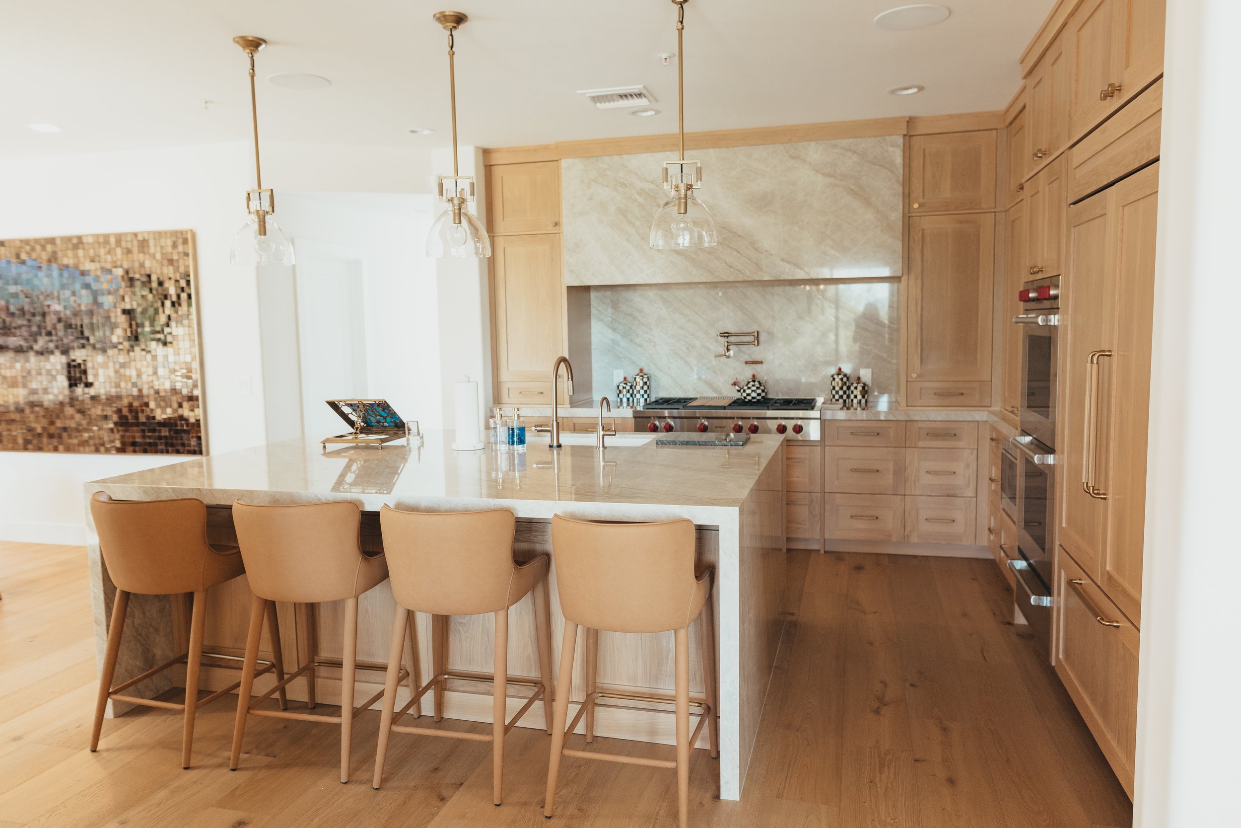 Custom white oak kitchen remodel in Scottsdale