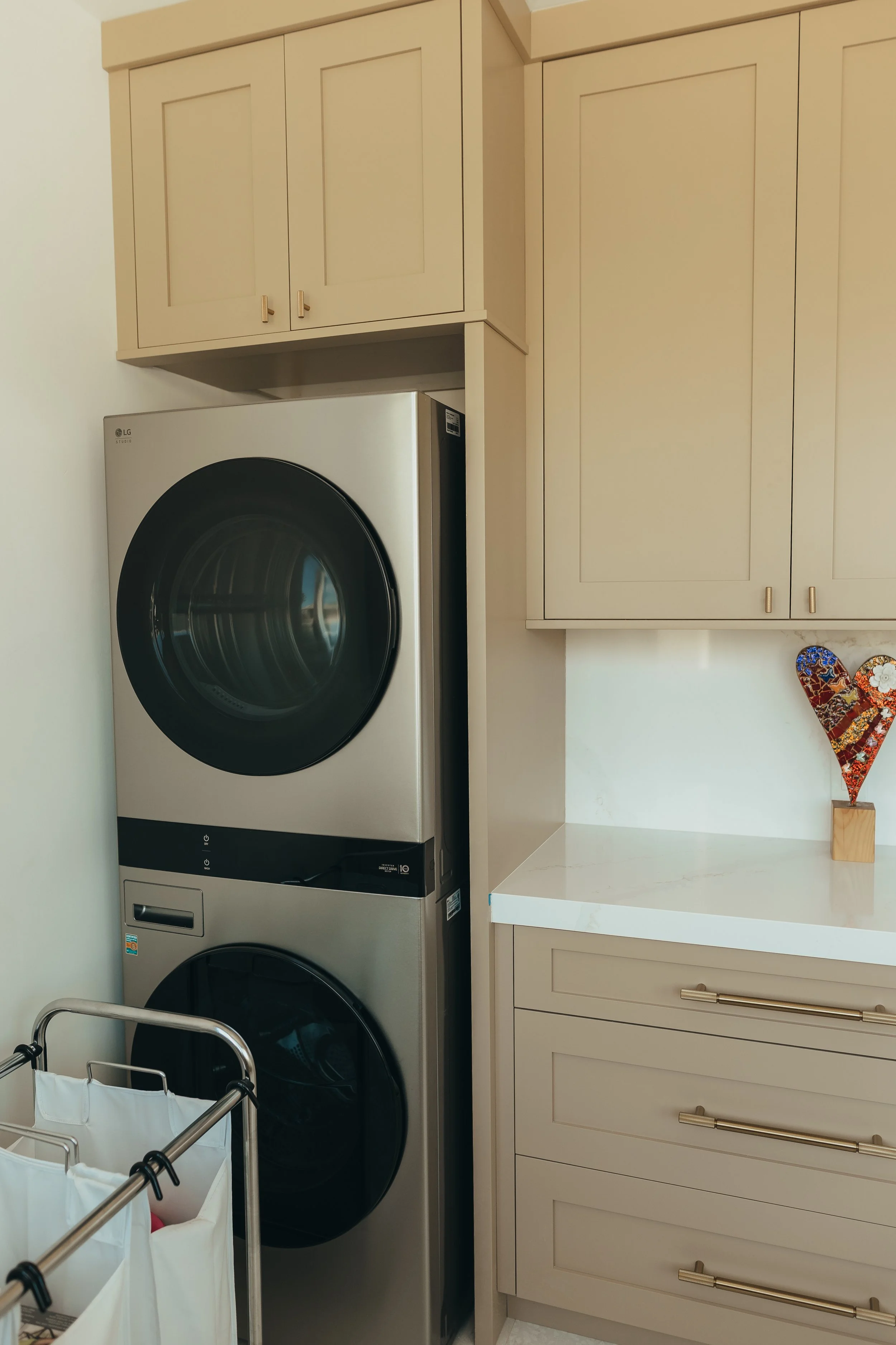 Custom color laundry room cabinets in Scottsdale 