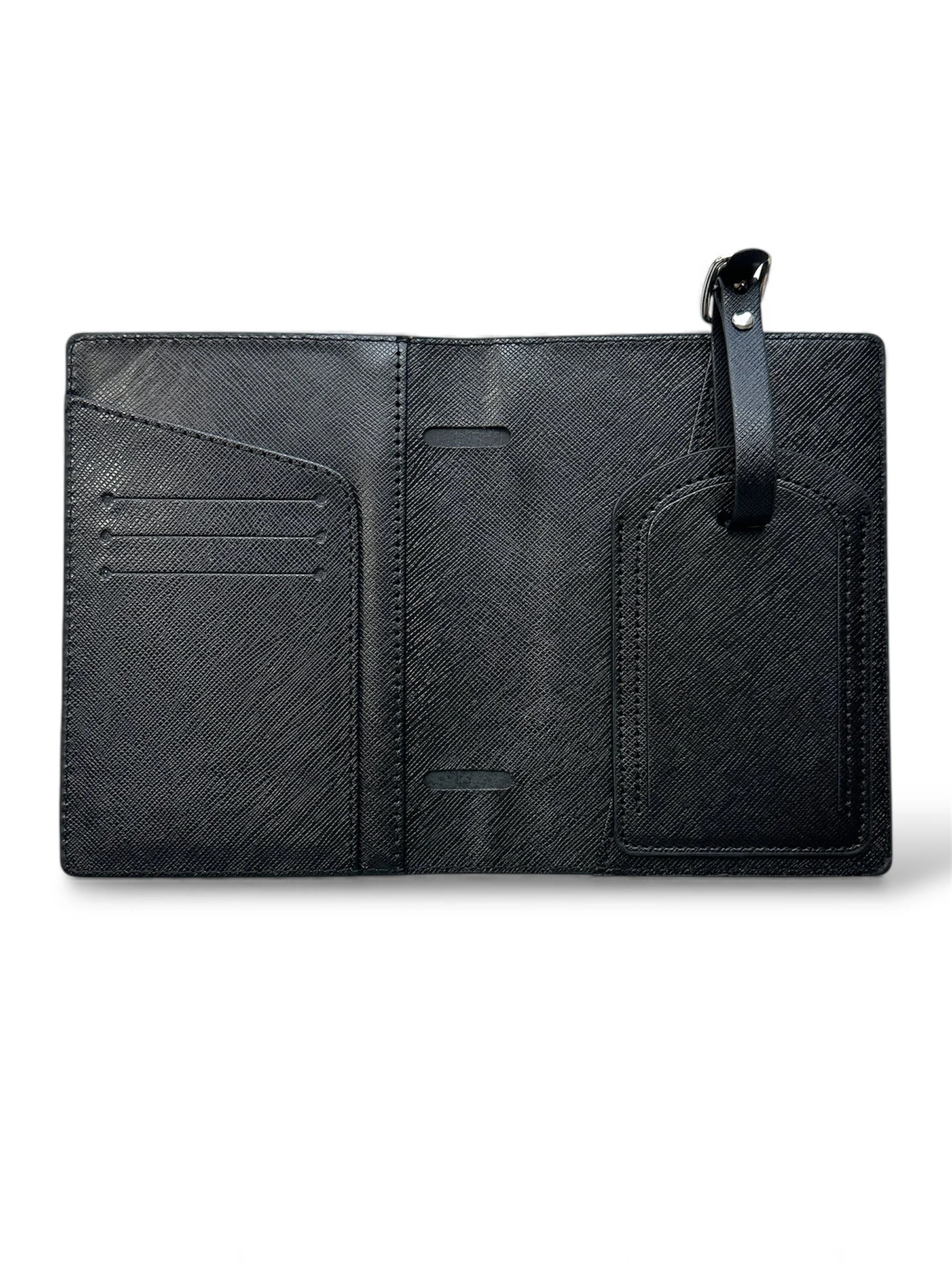 Black Passport Holder & Luggage Tag