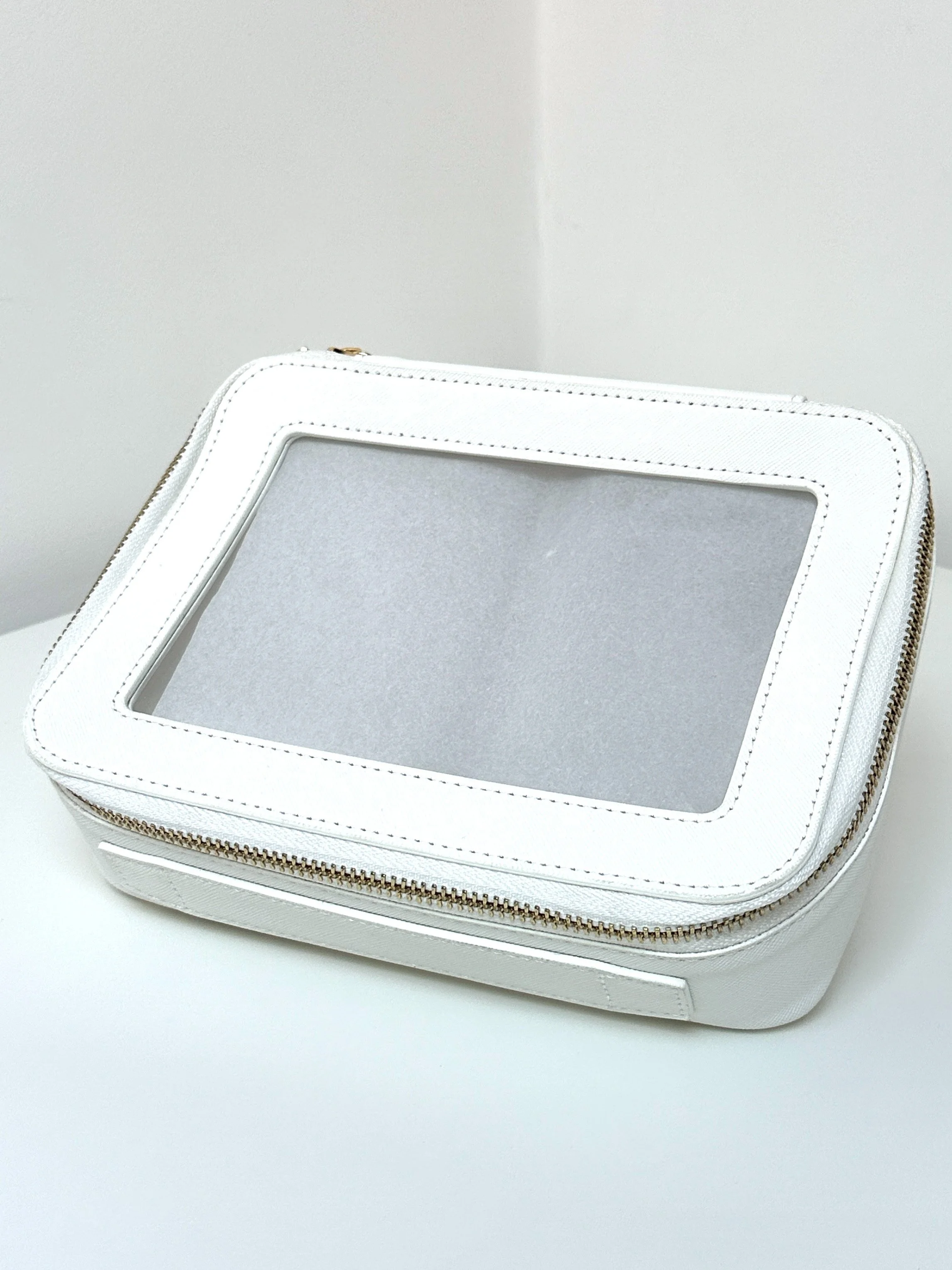 White Travel/Makeup Bag
