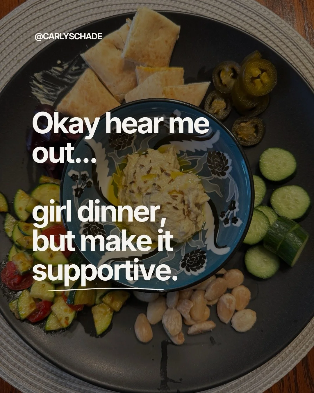DM me &ldquo;GIRL DINNER&rdquo; to book your 90-min health intensive at 50% off (April only)

👋🏼 I&rsquo;m Carly. Registered dietitian and holistic health coach for women. From major burnout to going off birth control, I learned the hard way that w