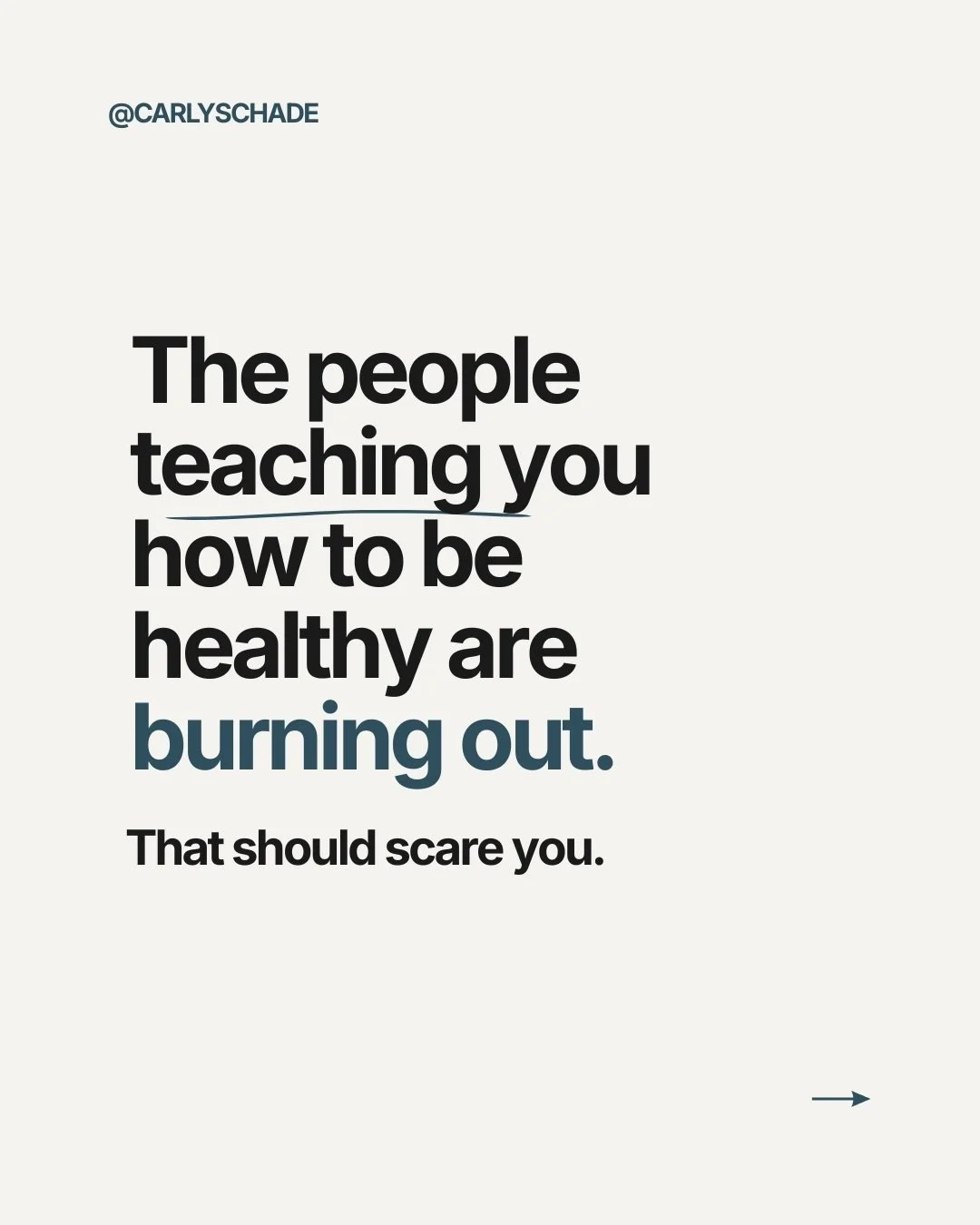 40% of dietitians and nutrition professionals are burned out. That is an absolutely alarminggggg statistic. 

Because if even the people teaching &ldquo;health&rdquo; are exhausted, disconnected from their body, and running on fumes&hellip;maybe the 