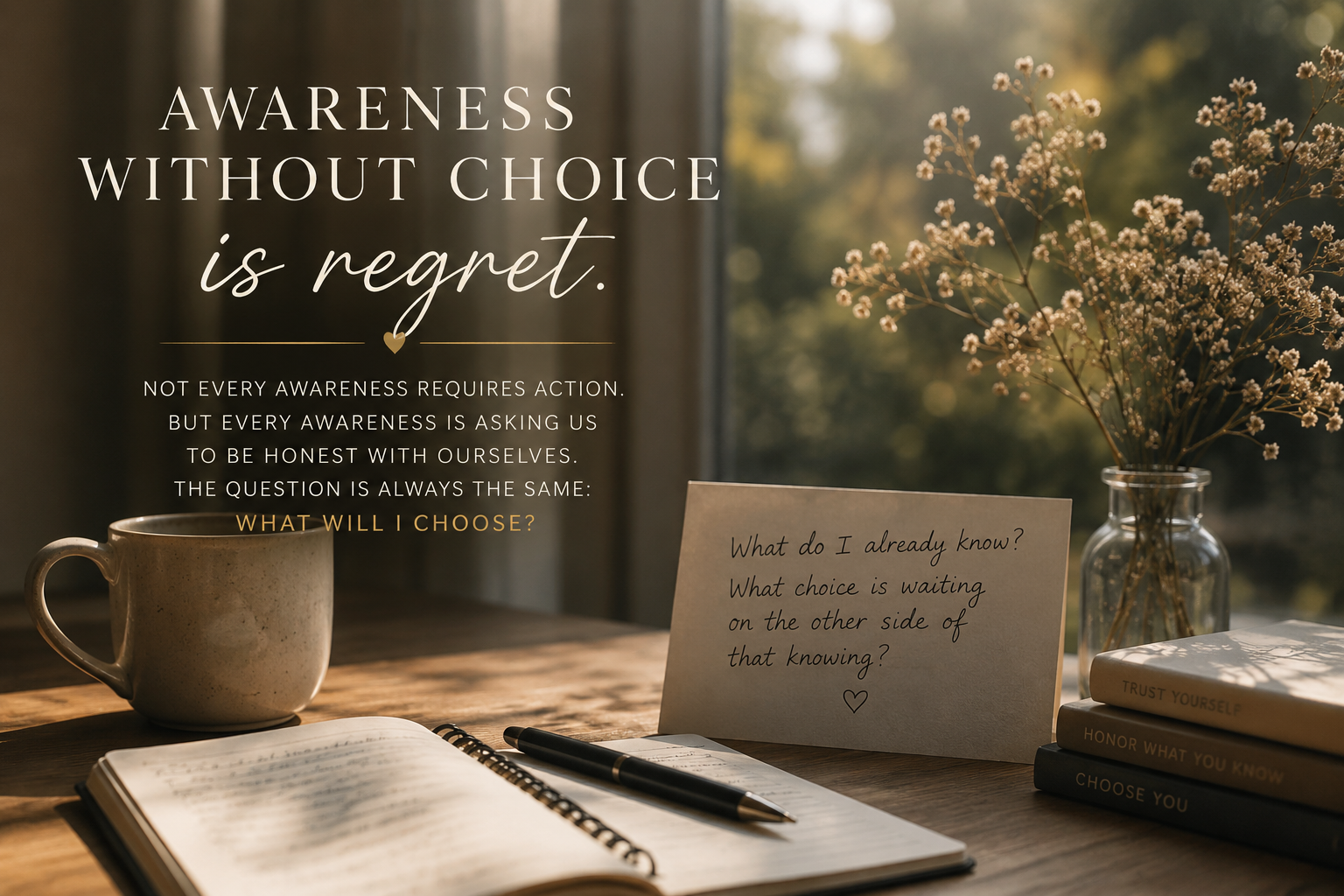 Awareness Without Choice Is Regret