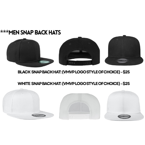 Men Black or White Hats (VMVP Logo Style of Choice)