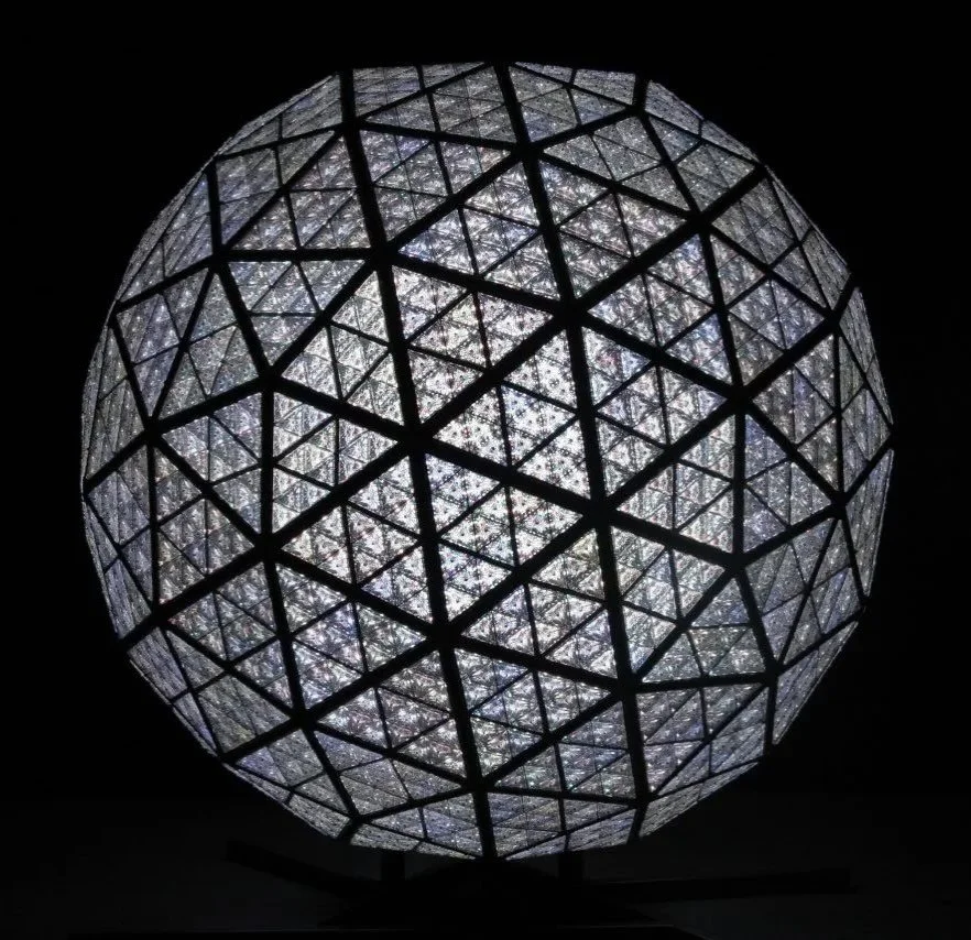 DID YOU KNOW: The New Year&rsquo;s Eve ball panels are made from Waterford crystal triangles mounted on aluminum-framed LED modules. ✨ 

The outer &ldquo;panels&rdquo; you see are 2,688 (soon 5,280 on the newest ball) Waterford crystal pieces, cut an