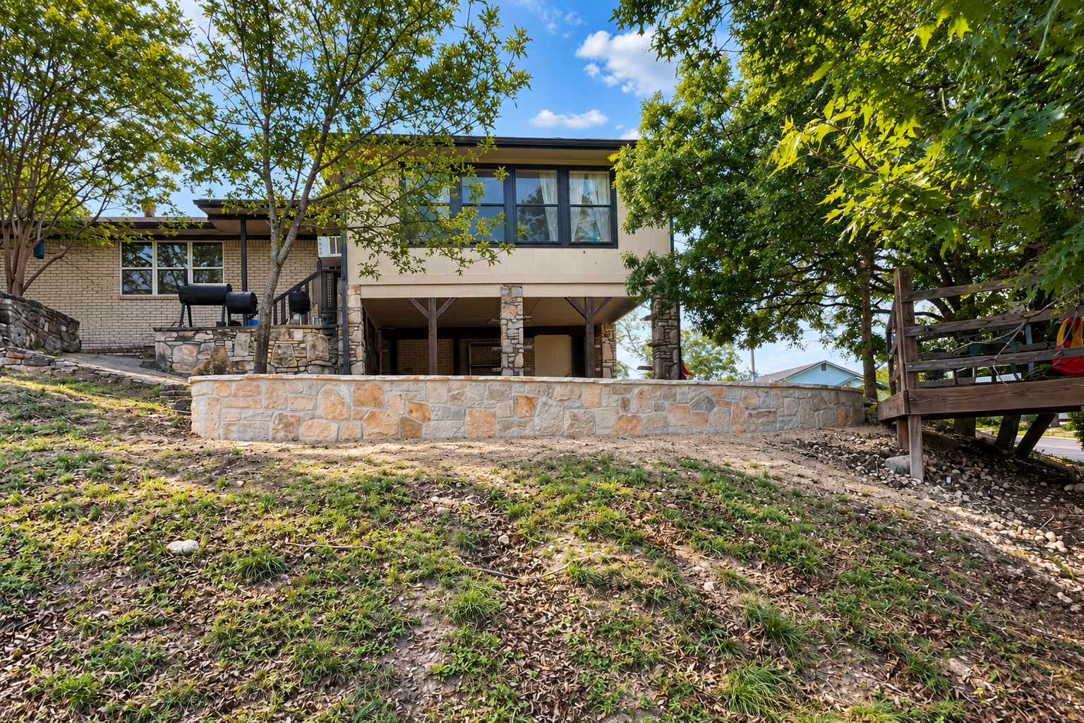 The Terraced Backyard | Kerrville, Texas