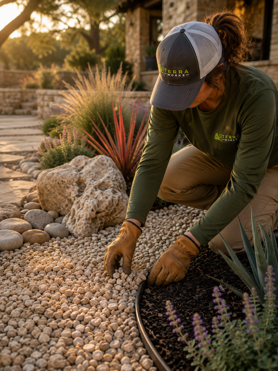 Decorative Rock & Gravel Beds