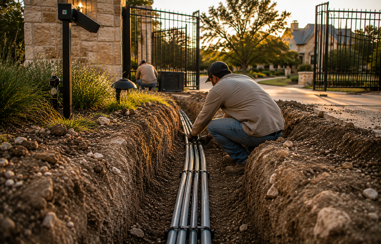 Gate & Security System Trenching