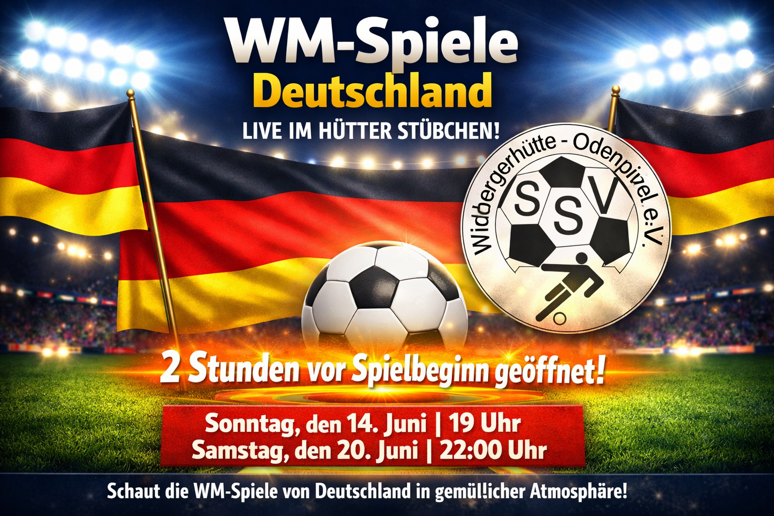 Ein Land. Ein Team. Ein Gefühl – WM live im Hütter Stübchen!