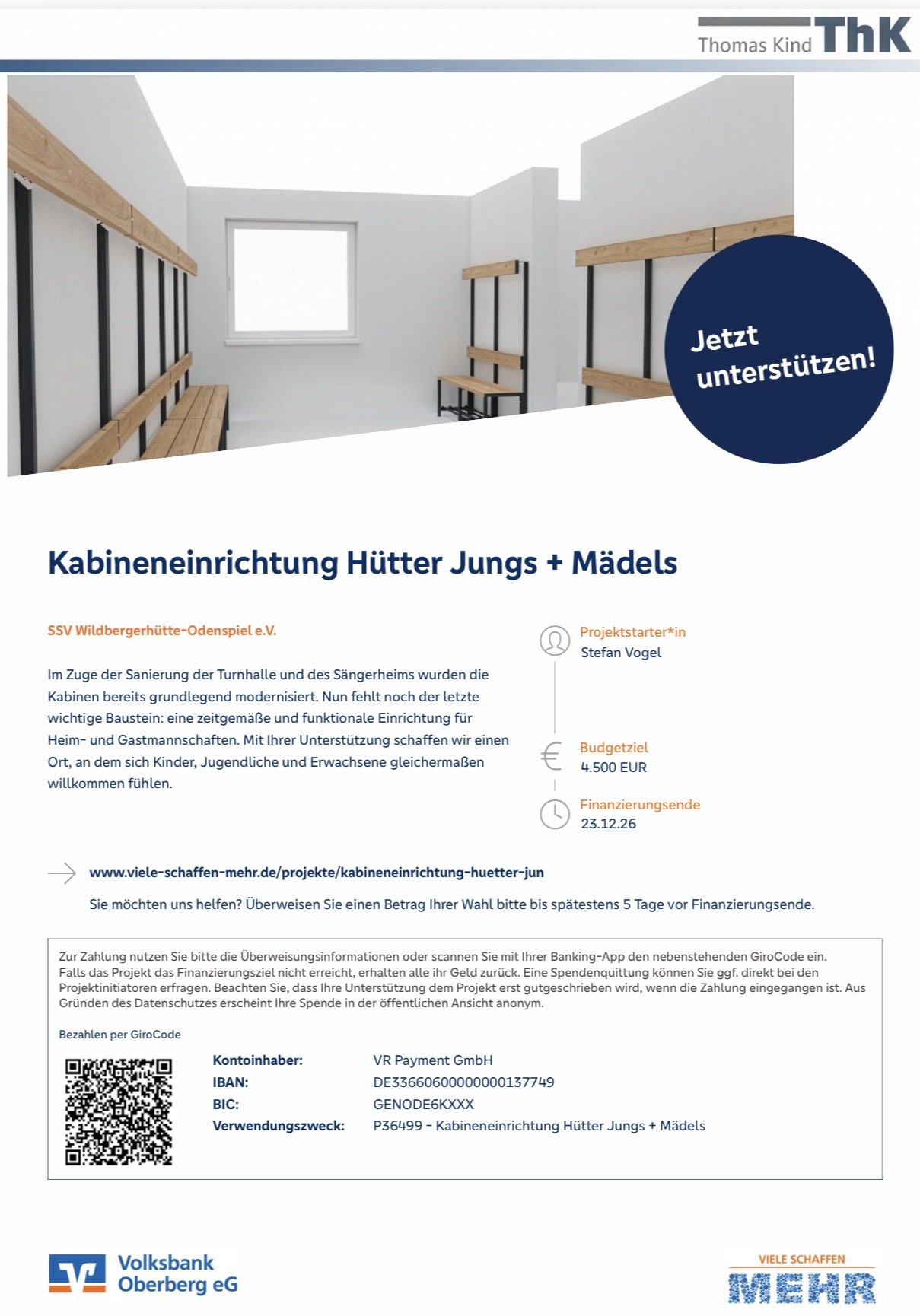 KABINENEINRICHTUNG HÜTTER JUNGS &amp; MÄDELS