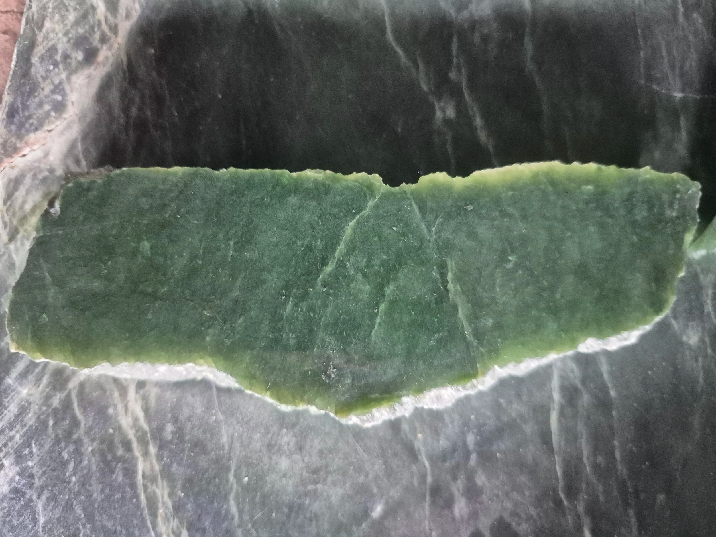 Raw Cassiar Mountain Jade Pieces