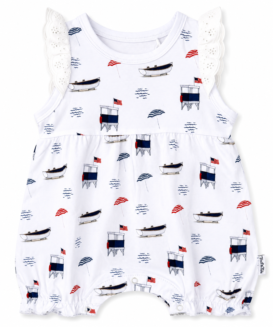 Freedom by the Sea Baby Bubble Romper