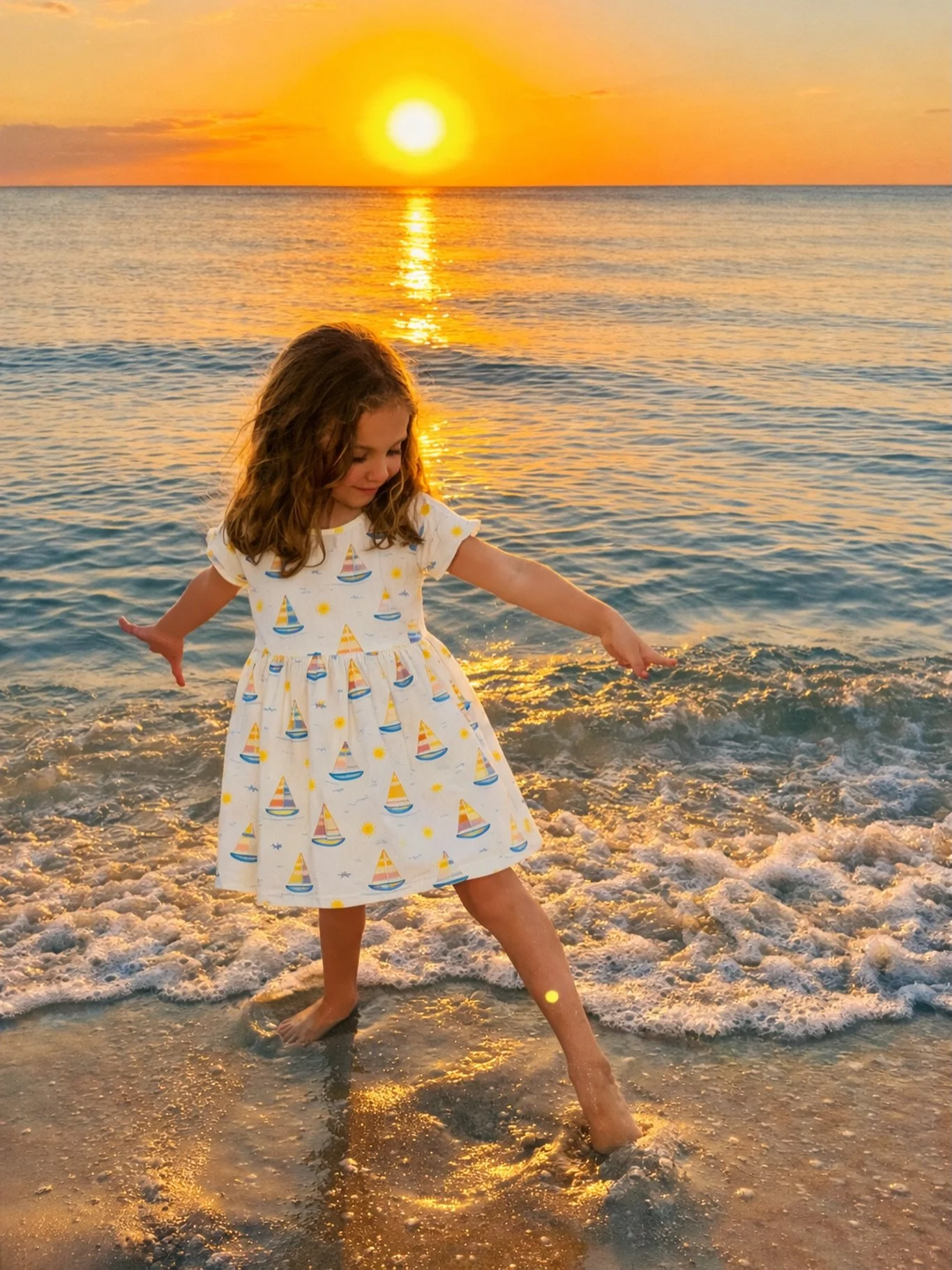 Childhood should feel like chasing the sun.
Barefoot mornings. Sandy car seats. Salt in their hair.
This is why we started Trail &amp; Tide. ☀️
Dreaming of summer&hellip;

#trailandtide #coastalchildhood #BeachTownKids #smallbatchkidsclothing #chasin
