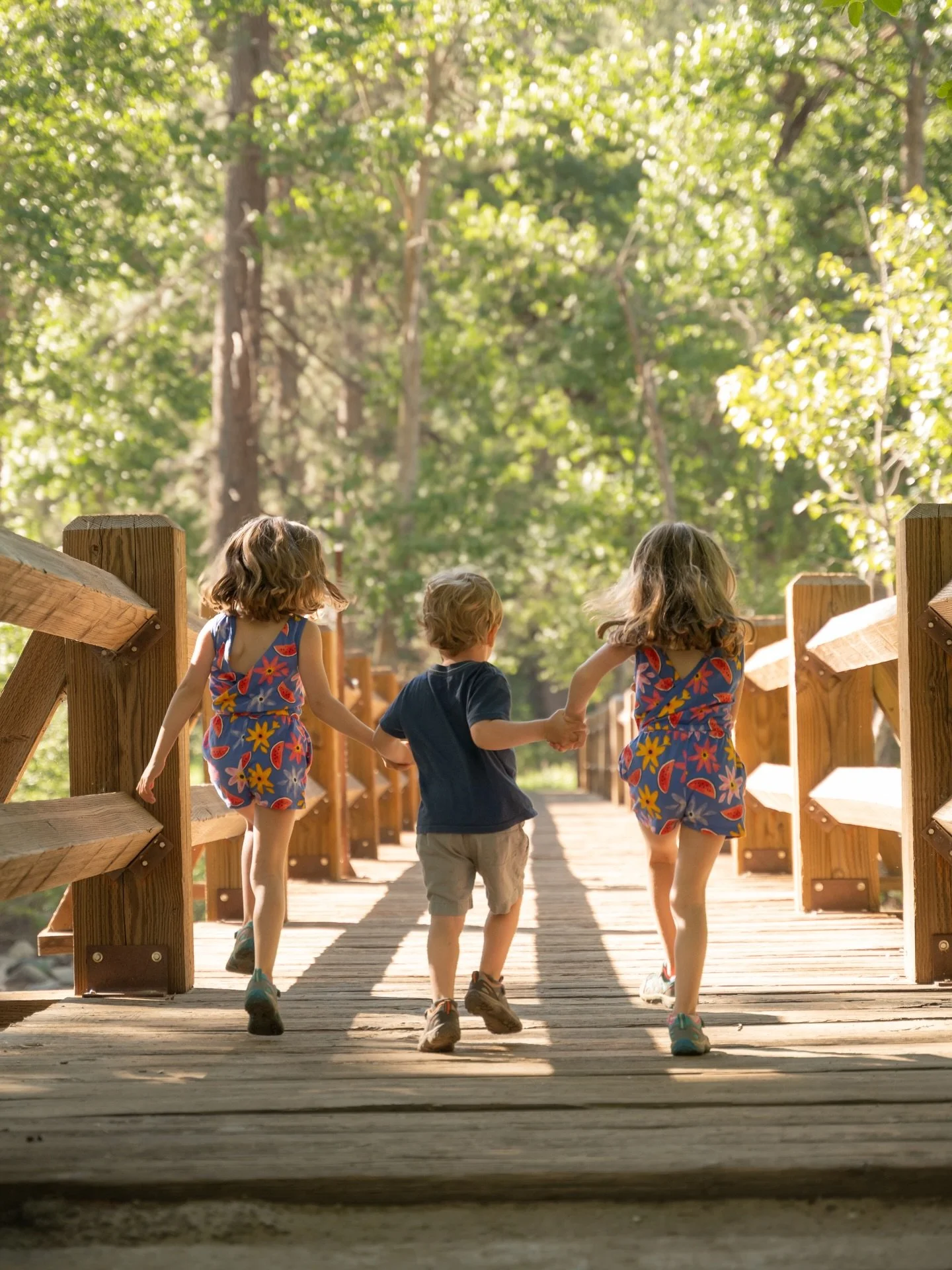 Running toward something.