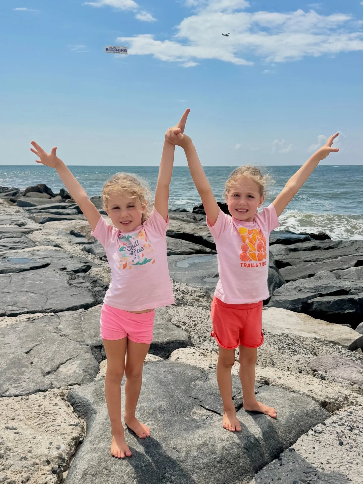 Arms up for ocean adventures. 🌊

Summer is on the horizon.

Climbing rocks, chasing waves, and soaking up salty air &mdash; the kind of days childhood is made for.