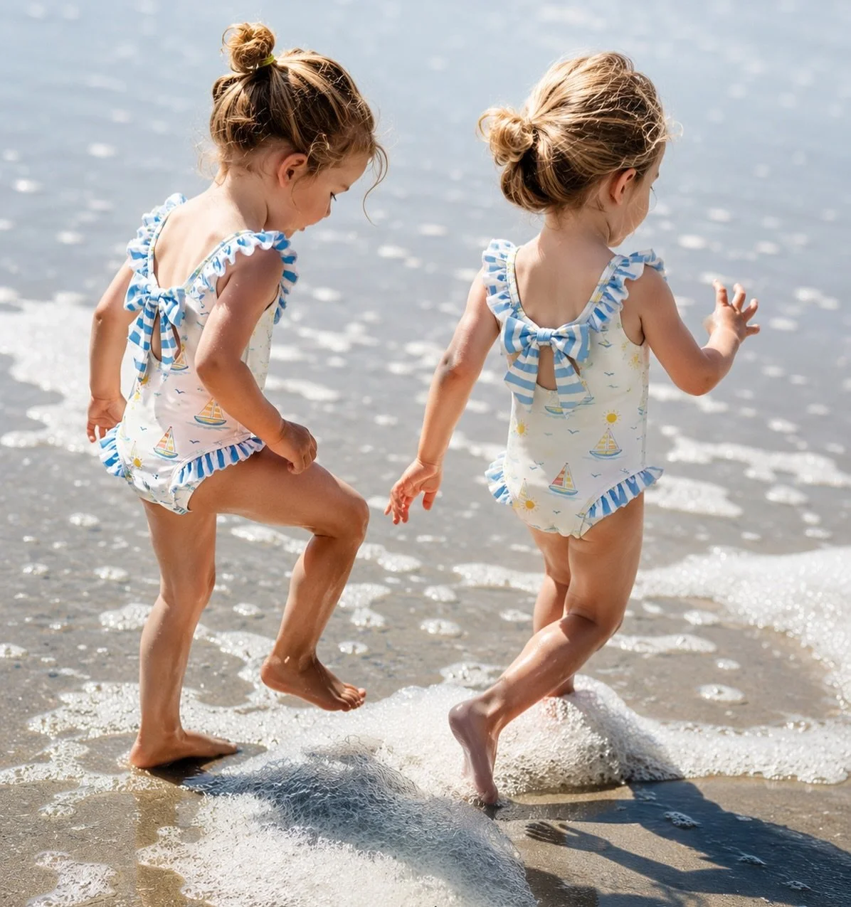 A little peek at Sunrise Sail. ⛵️☀️

Our sailboat swimsuit is almost here and ready for a summer of sandy toes and salty air.

Coming soon to Trail &amp; Tide. 🤍

#ForLittleExplorers #TrailAndTide #BeachDays #CoastalKids #sailingkids