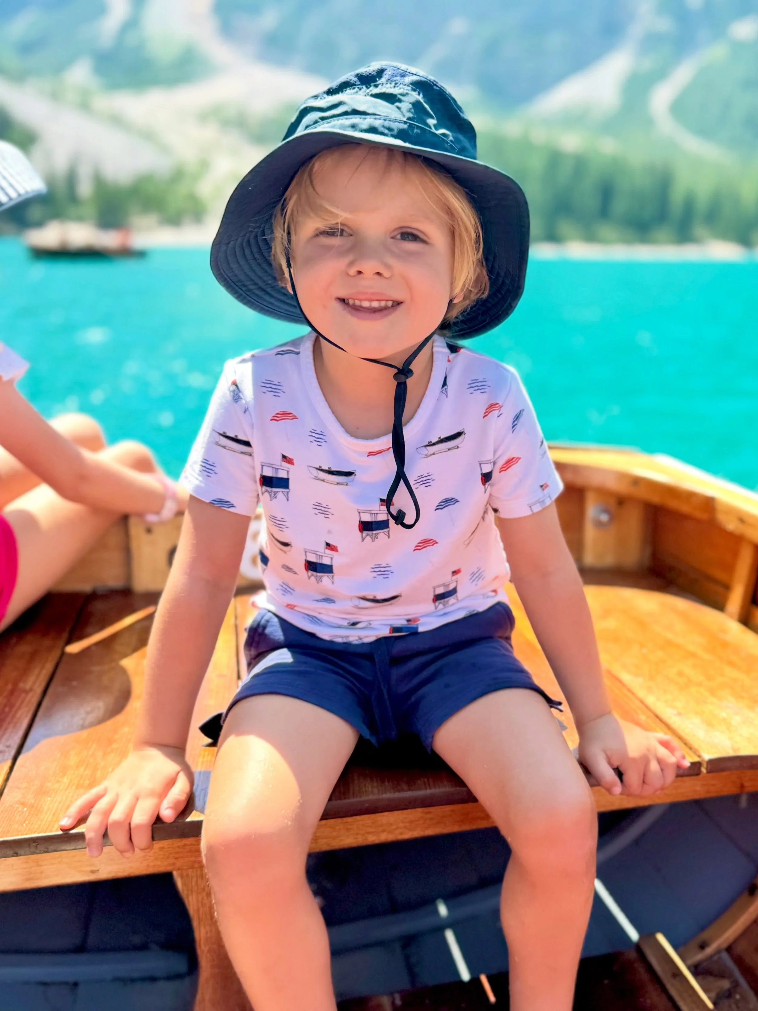 Boat days &amp; sunshine. ⛵️☀️

The Freedom by the Sea Tee &amp; Short Set was made for both.

#TrailAndTideKids #FreedomByTheSea #BoatDays #CoastalKids #kidsstyle
