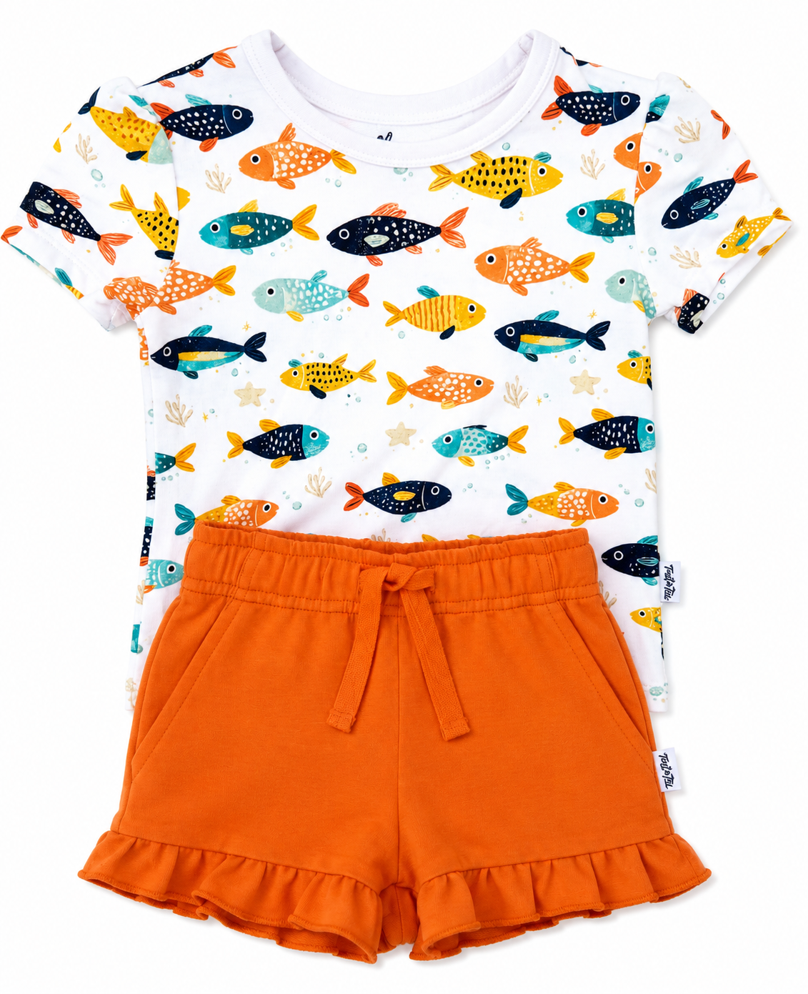 Tiny Tides Puff Sleeve Tee & Short Set