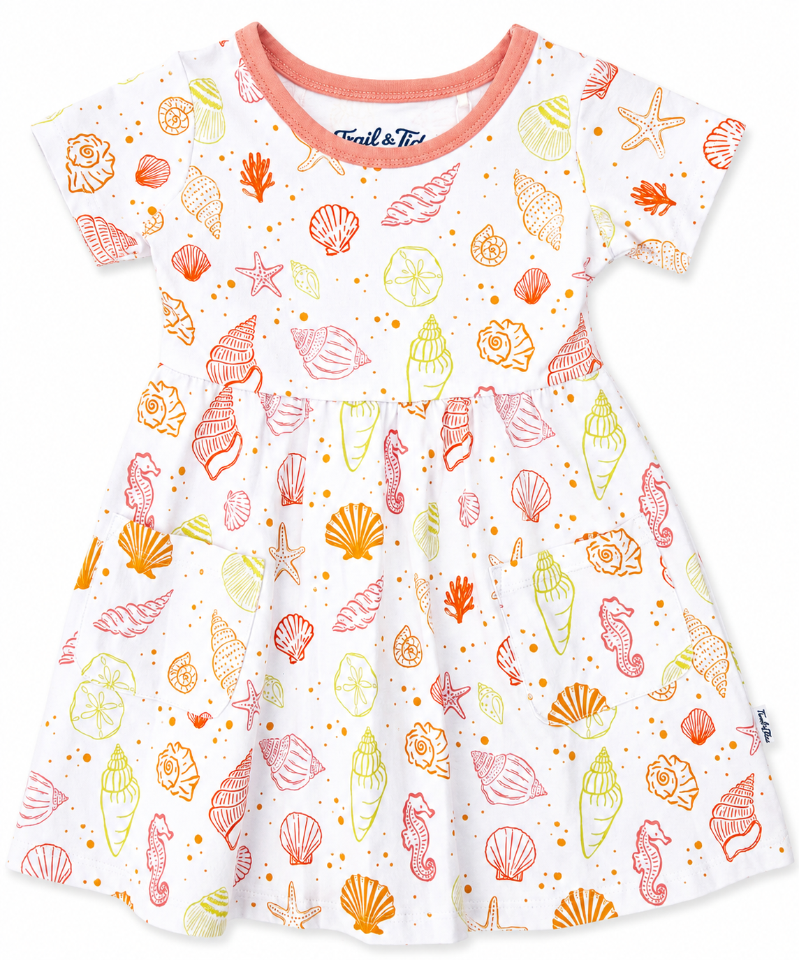 Sunset Seashells Tee Dress
