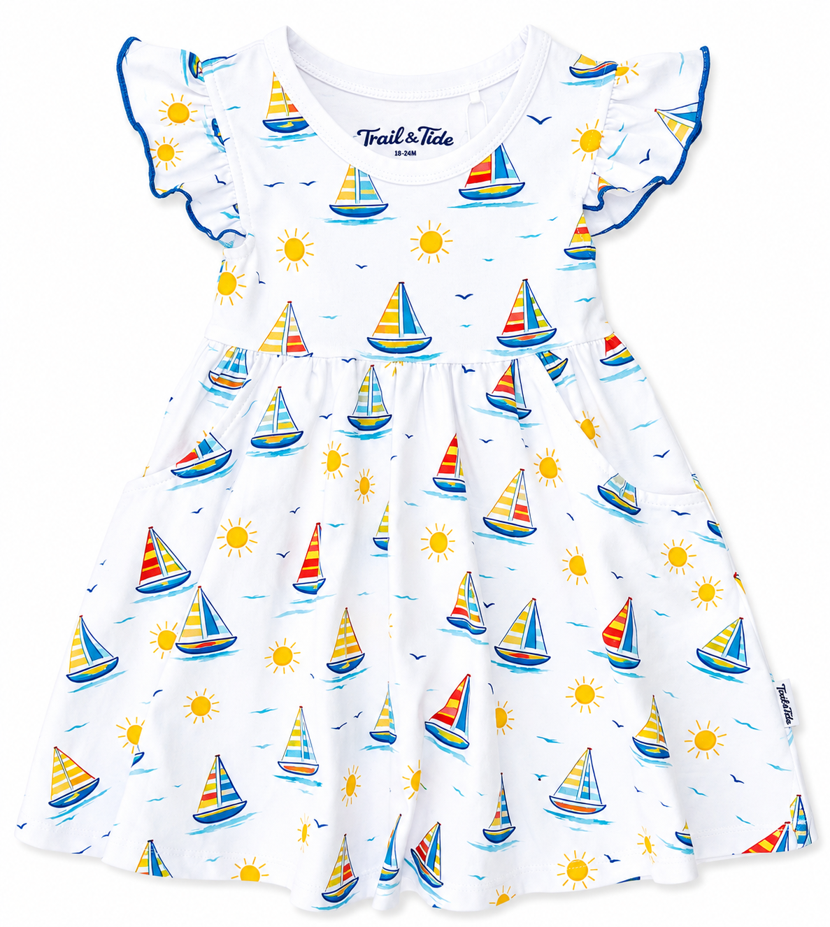 Sunrise Sail Flutter Dress