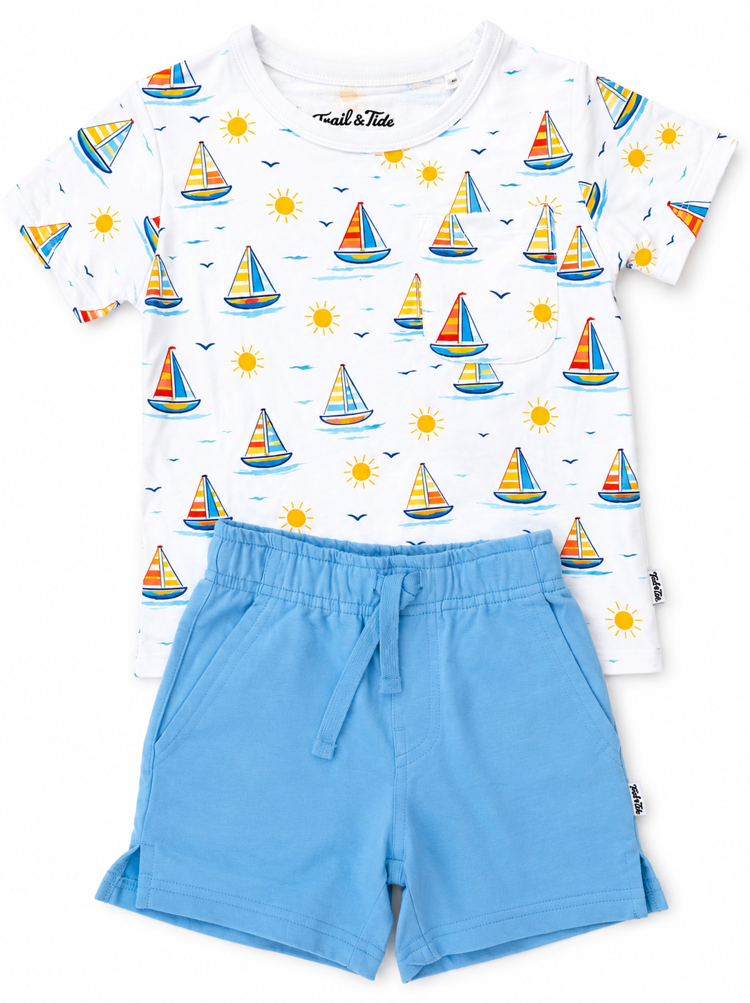 Sunrise Sail Pocket Tee & Short Set